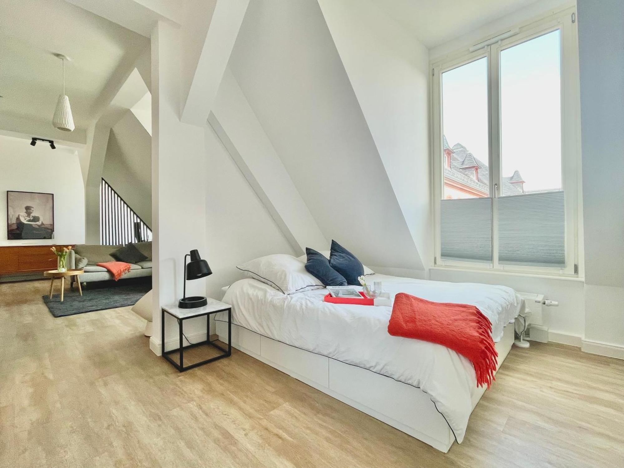Super Zentrales Design-Apartment Wiesbaden Bagian luar foto