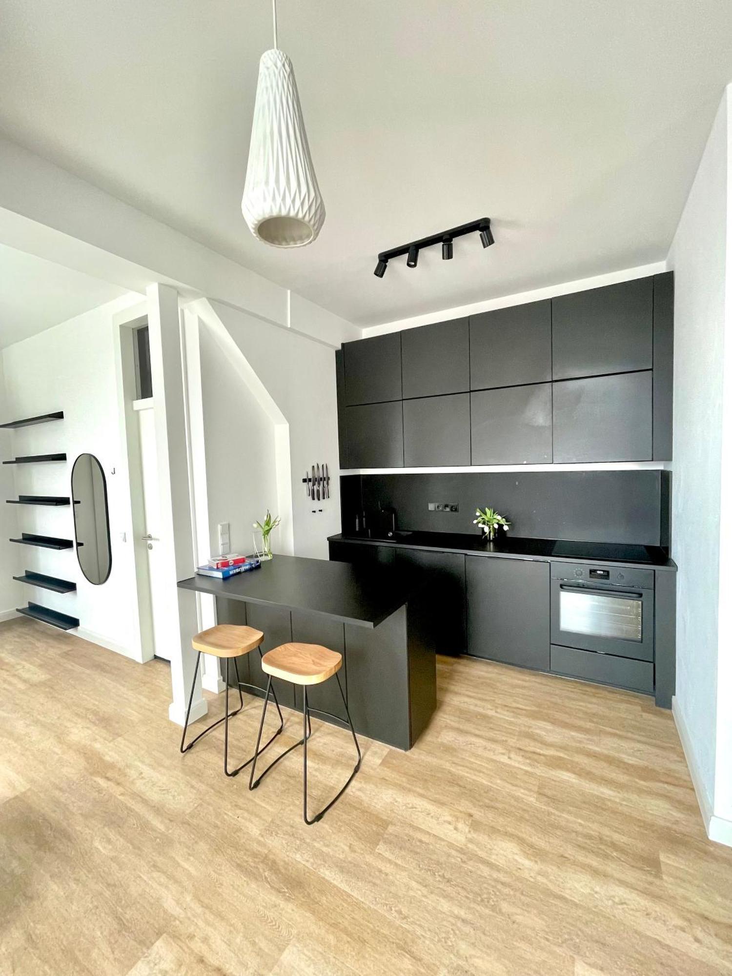 Super Zentrales Design-Apartment Wiesbaden Bagian luar foto