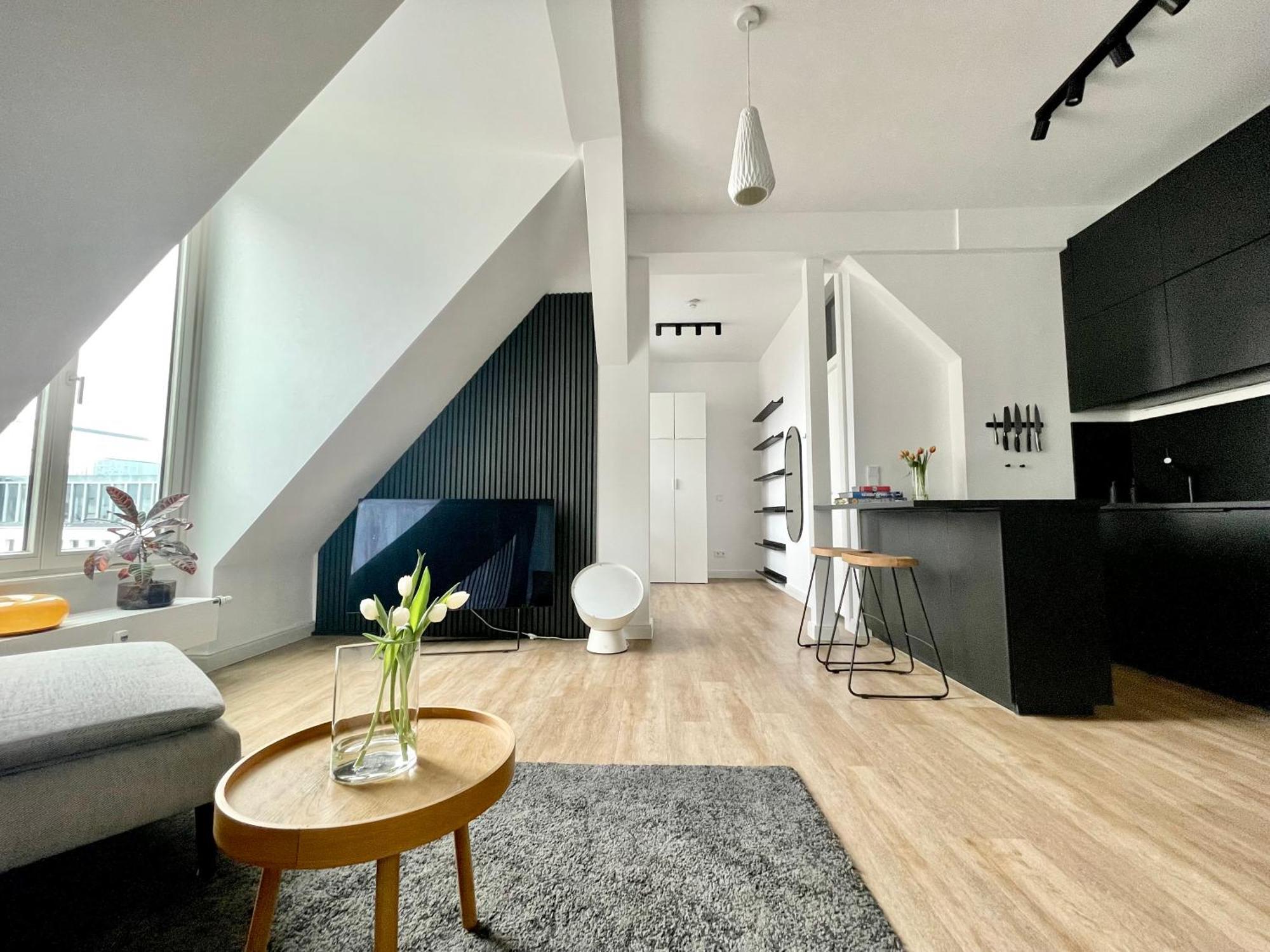 Super Zentrales Design-Apartment Wiesbaden Bagian luar foto